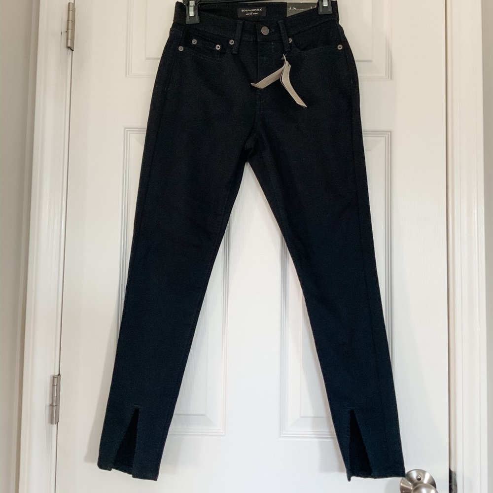 NWT Banana Republic High Rise Skinny Black Jeans